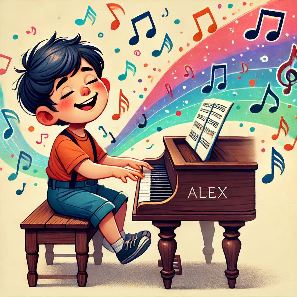 Alex spielt Klavier